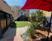 large backyard private landscaped - 1438 S Norton Ave Townhome