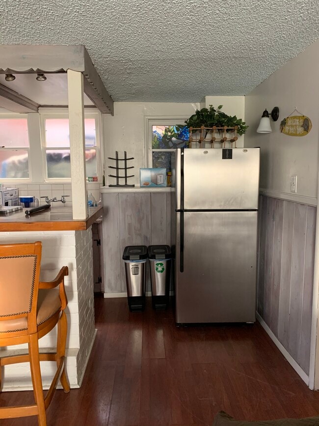 Full size stainless steel refrigerator - 306 17th St Unit Beach Cottage
