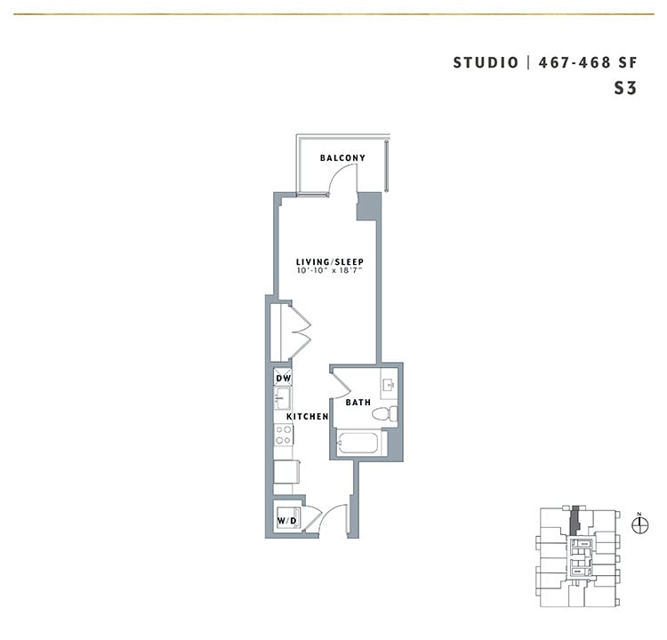 Floor Plan - Studio S3