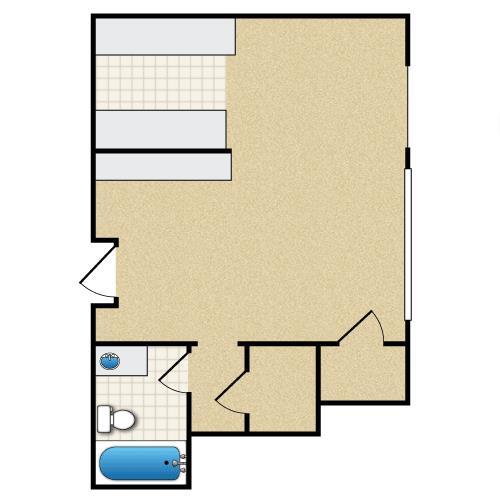 Floor Plan - SINGLE 1BA - FLOOR PLAN A - 972 HILGARD