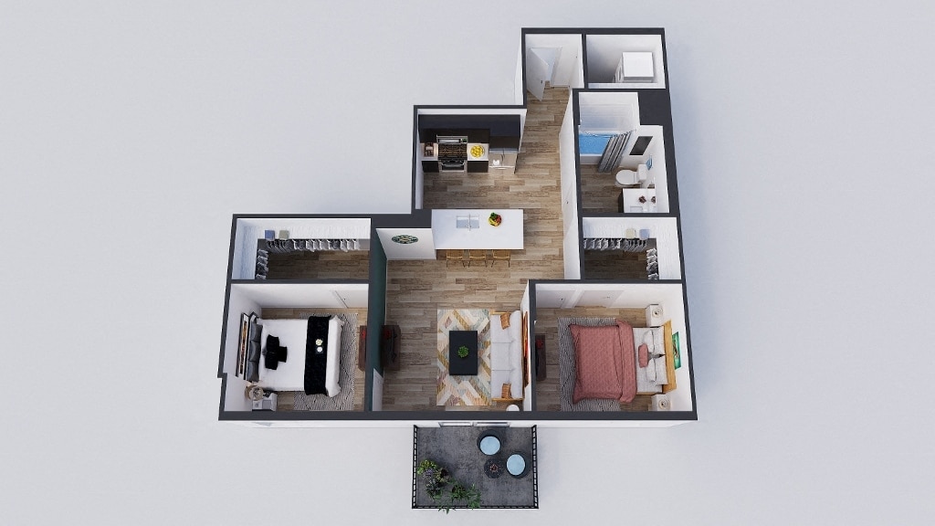 Floor Plan - 2 Bedroom B1