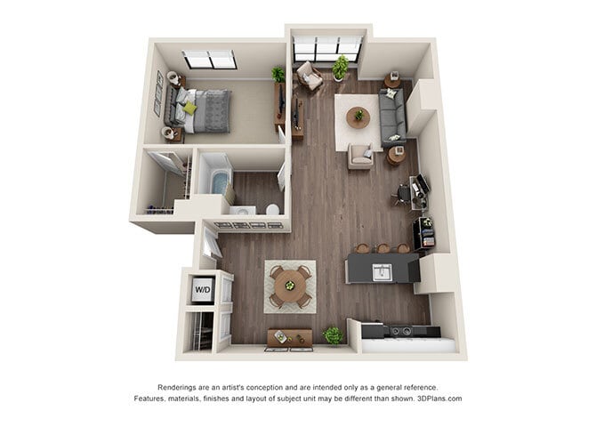 Floor Plan - ONE BEDROOM | ONE BATH A9.1