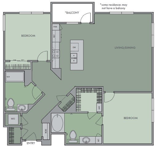 Floor Plan - 2B4