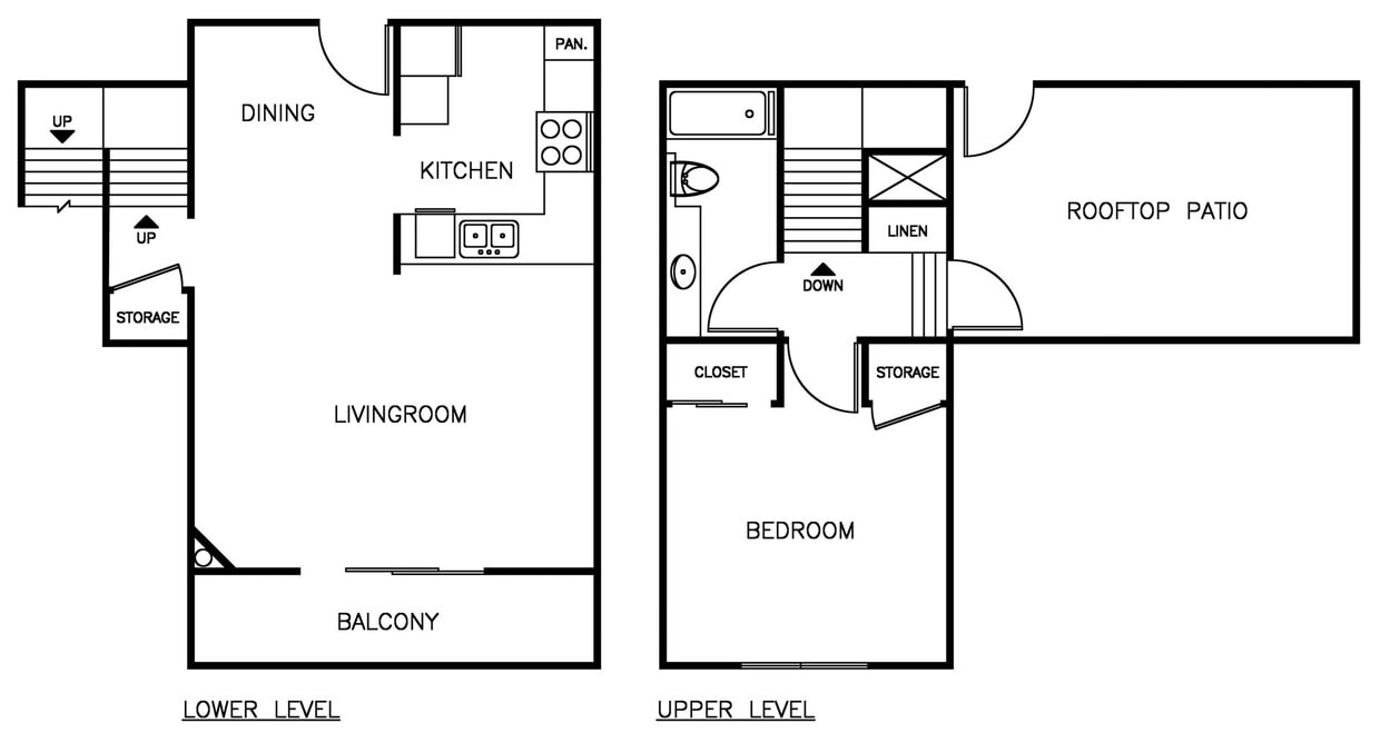 Floor Plan - EA 1+1 TH