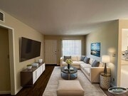 Living Room - Virtually Staged (furniture not included) - 229 West Tujunga Apartments