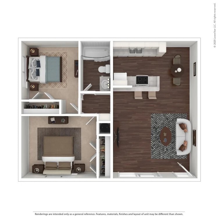 Floor Plan - Two Bedroom
