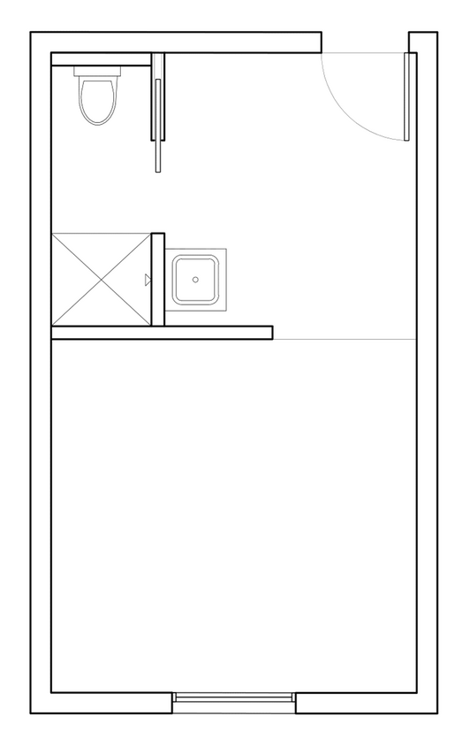 Floor Plan - 201-C 315 sqft + Loft