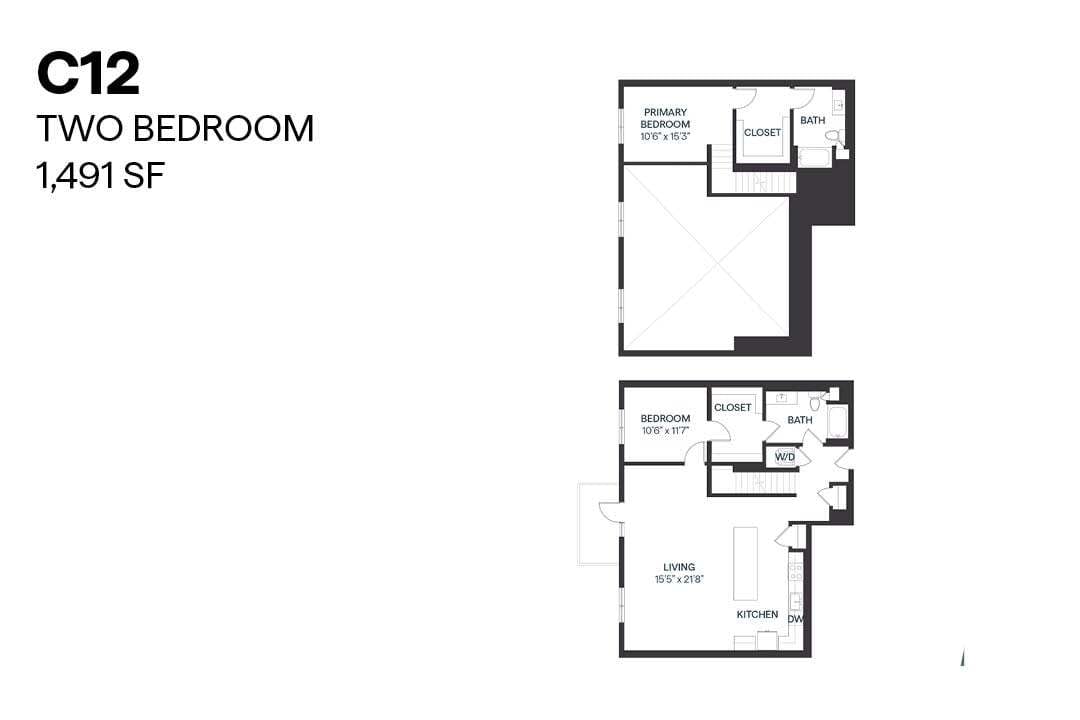 Floor Plan - Two Bedroom C12