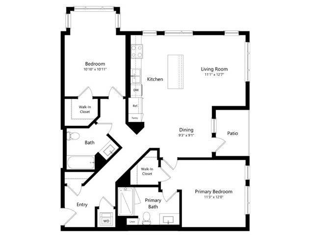 2-B.4 2 bed 2 bath 1204 - 2-B.4
