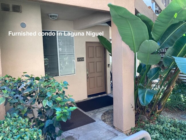 Entry door to fully furnished condo in La - 25252 Via Lido Unit Laguna Niguel Furnished