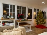 Living room during the holidays - 4361 Stewart Ave House