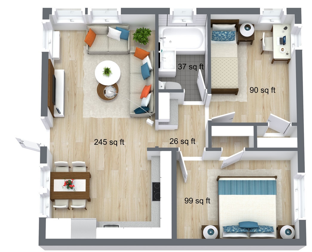 Floor Plan - 1102