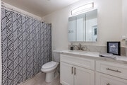 2BR, 1BA - 1,000SF - Bathroom - Evergreen Pine