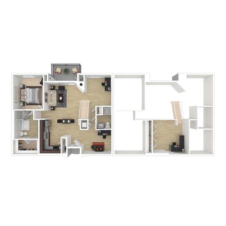 2x2Loftx1599_961058.png - Two Bedroom/Two Bath E