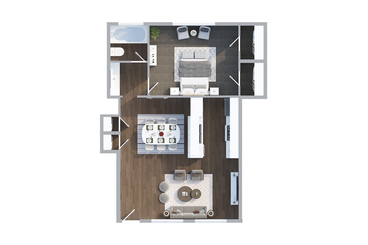 Floor Plan - Rye 1-Bedroom