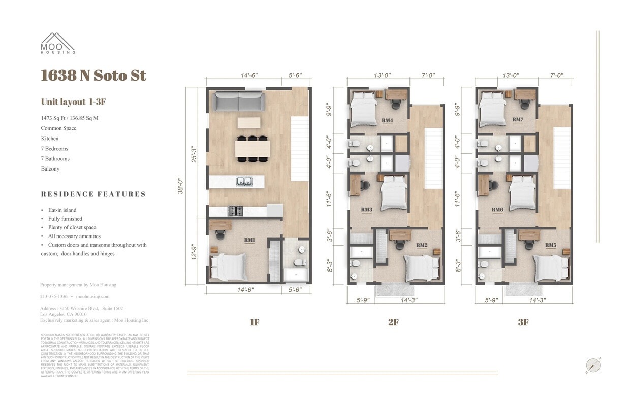Floor Plan - Private Room at 1638 N Soto St (7B7B)