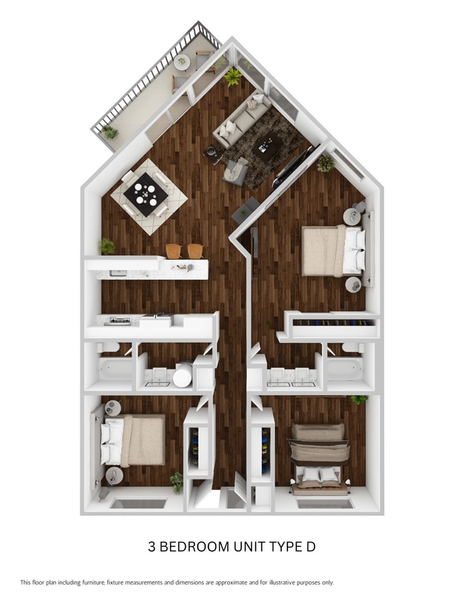 Floor Plan - Three Bedroom