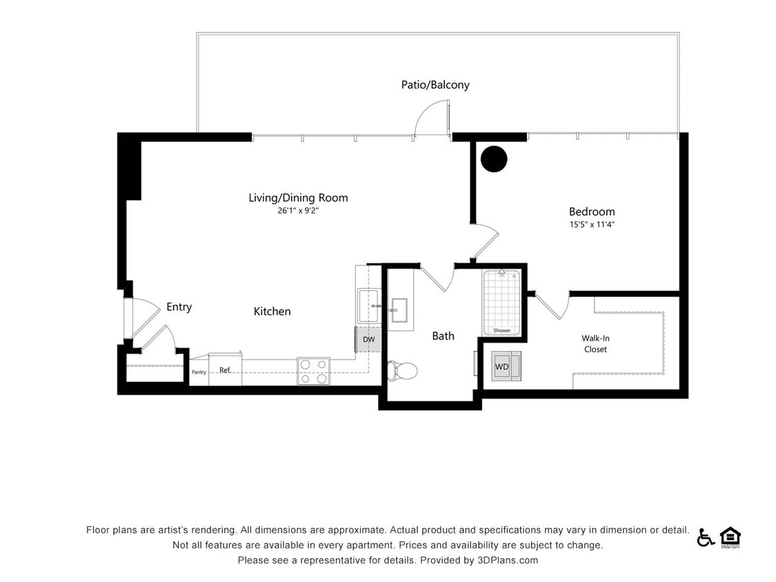B4.1 | 1 bed 1 bath | 851 sq. ft. - B4.1