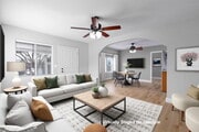Virtually stage example - 7610 Lansing Dr House
