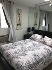 2nd bedroom with TV and AC - 3512 Pacific Ave Townhome