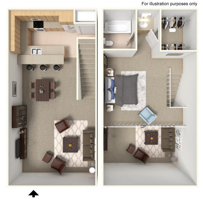 Floor Plan - 1x1 C