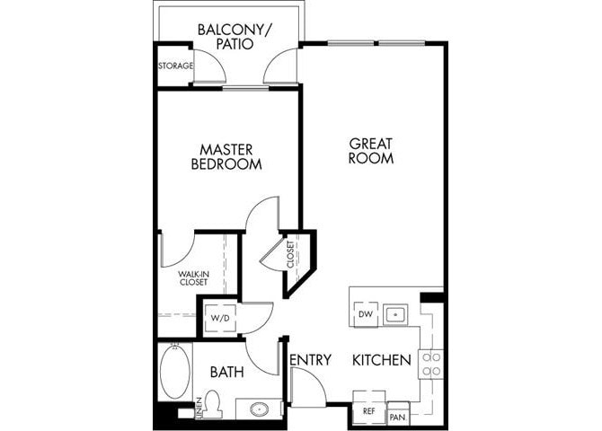 Floor Plan - 1BDD