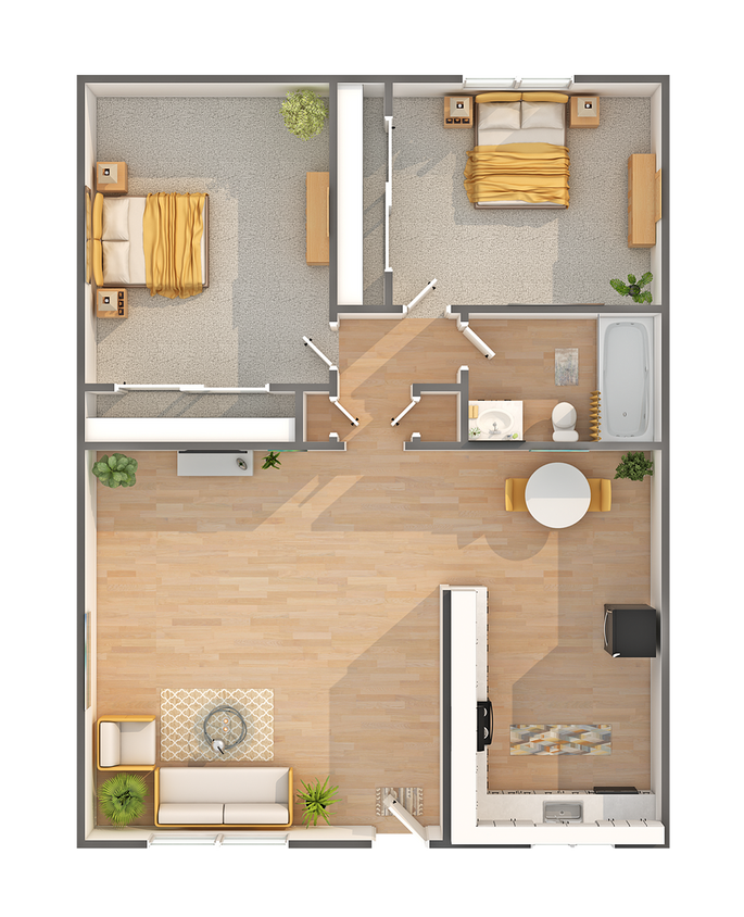 Park | 2-Bedroom Floorplan - Park