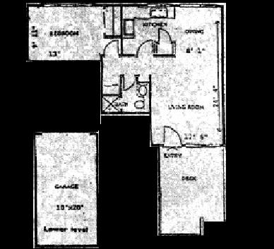 1BR/1BA - One Bedroom/Upstairs