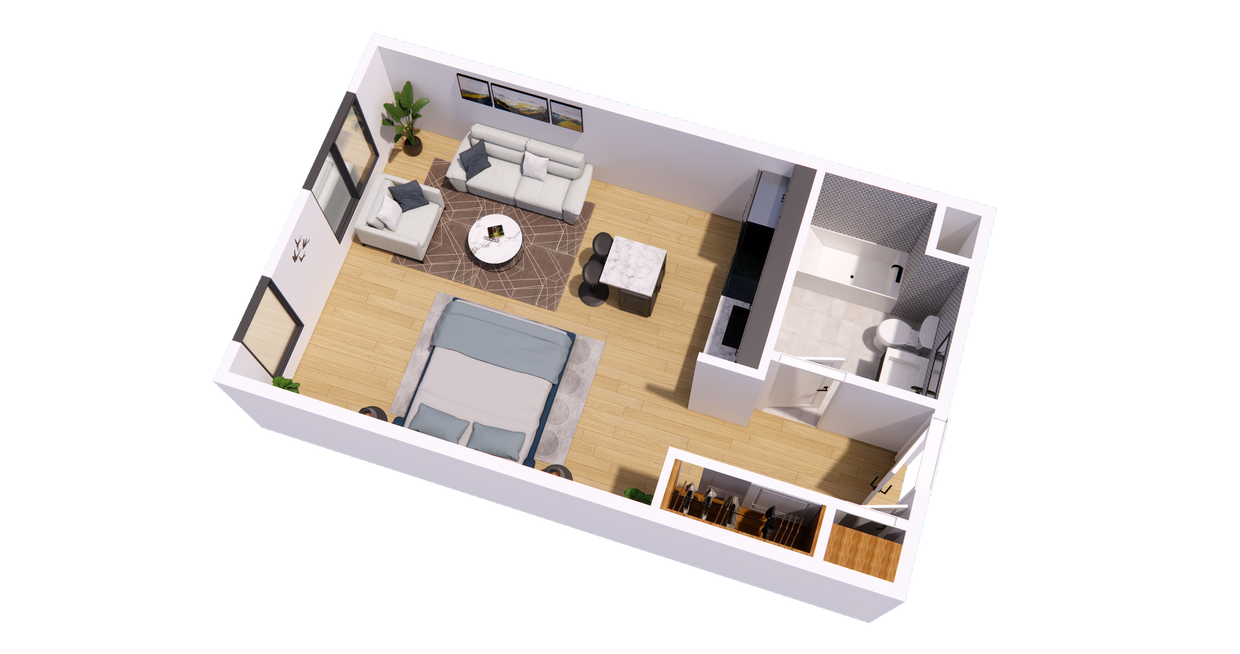 Floor Plan - Studio Plan AR-3rd Floor~Van Nuys