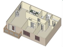 2BR/2BA - Plan B