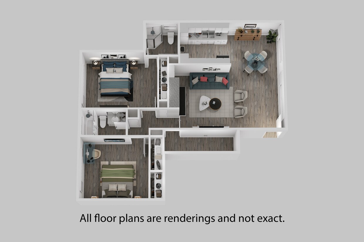 Floor Plan - 2 Bedroom + 2 Bath