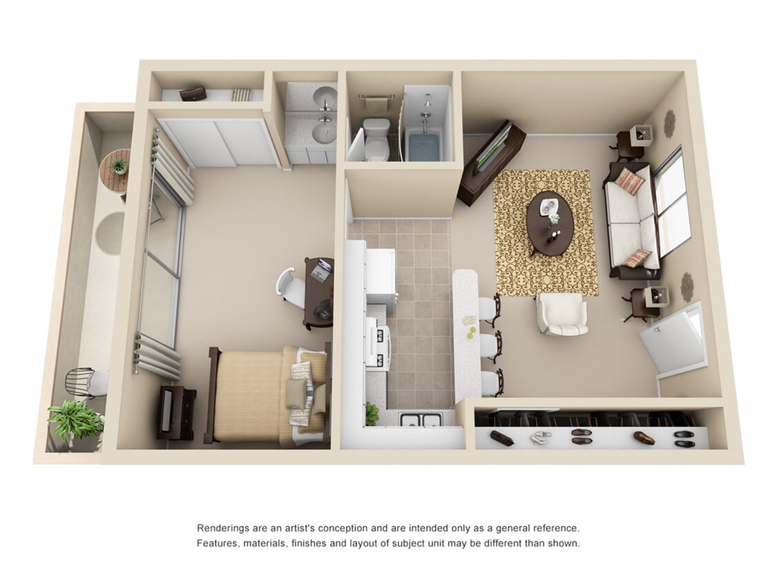 Junior 1 Bedroom | 1 Bathroom - Junior 1 Bedroom 1 Bathroom
