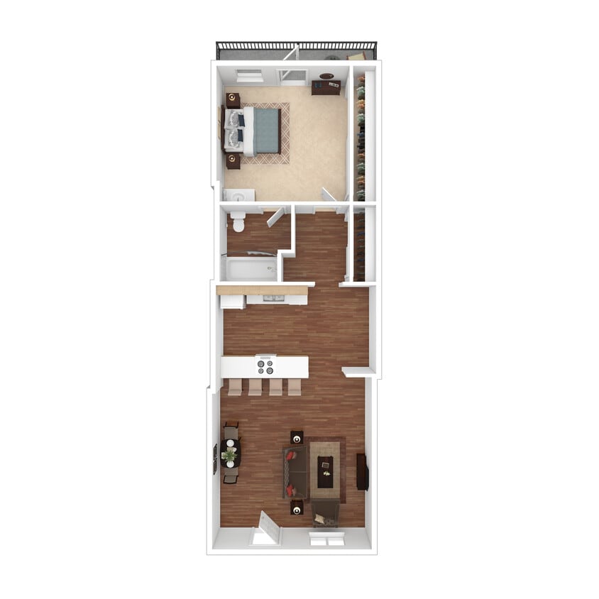 Floor Plan - 1BR