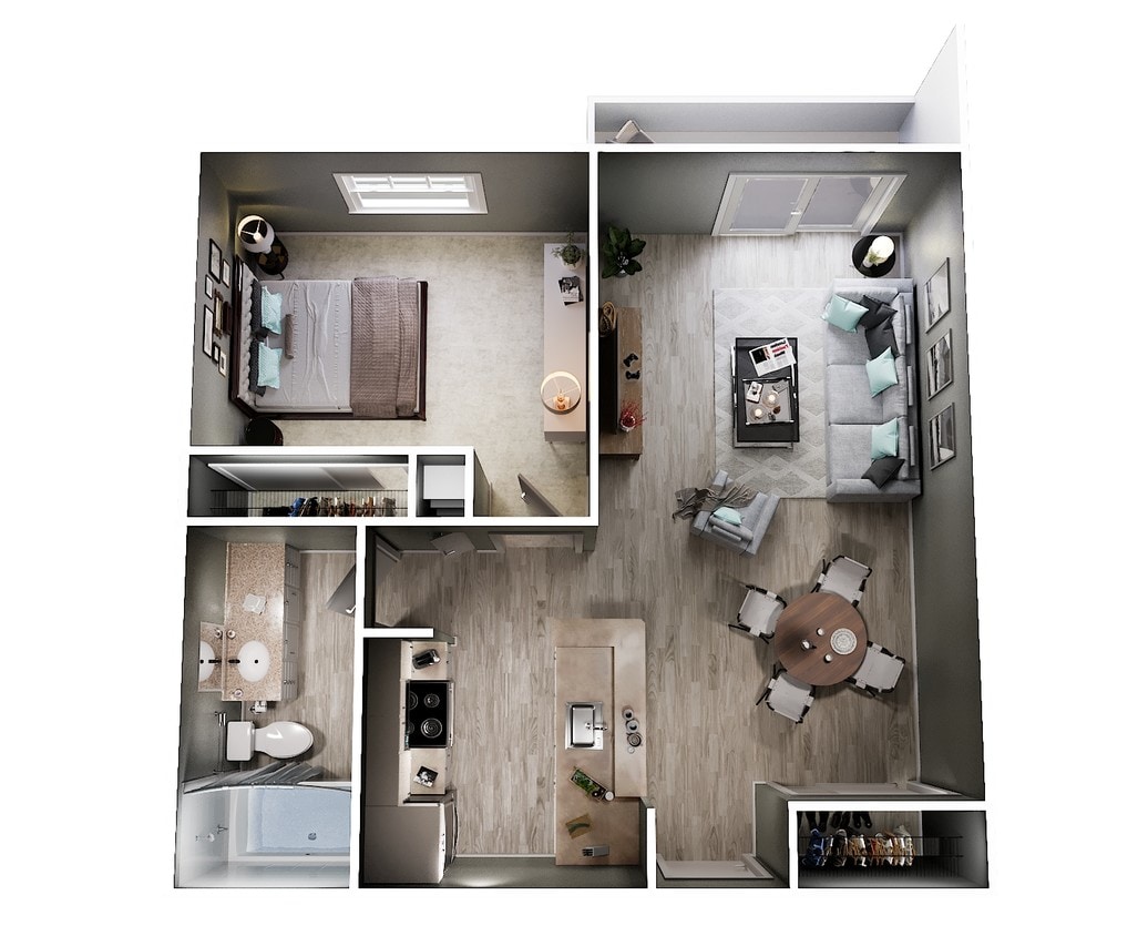 Floor Plan - Executive 1 Bedroom