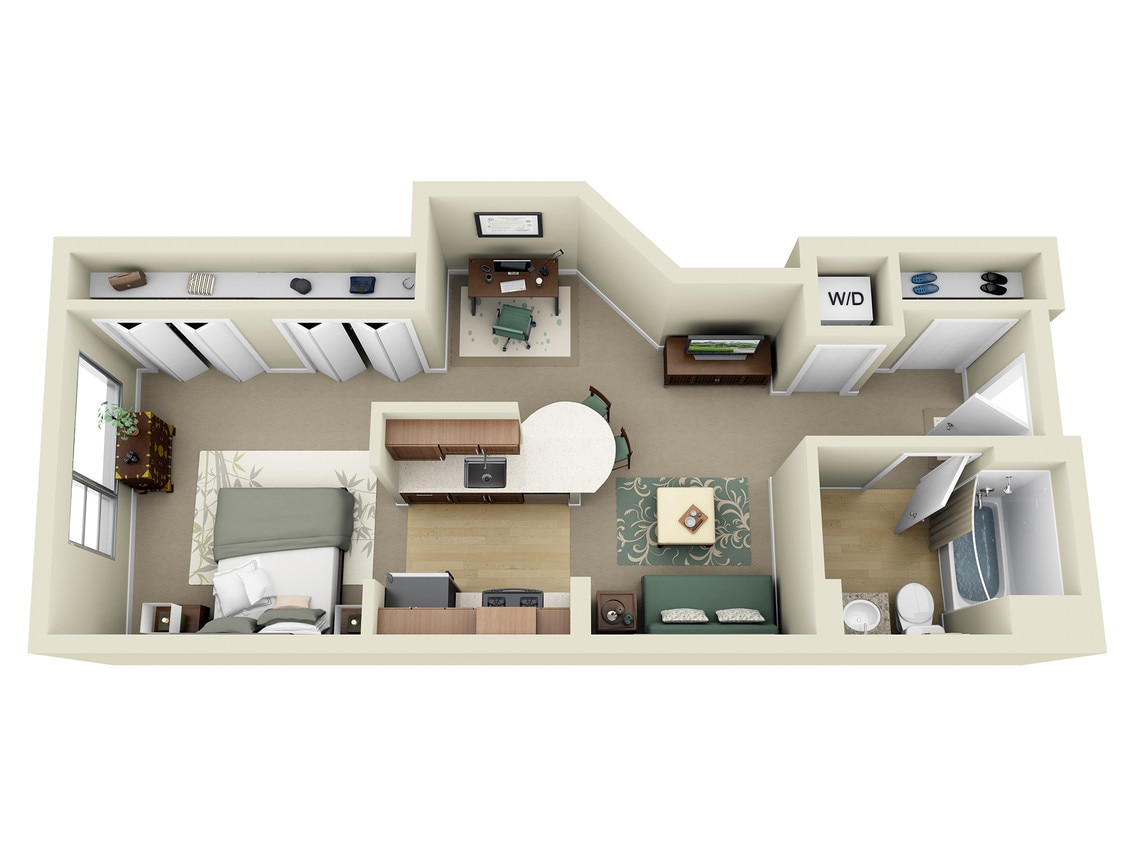Floor Plan - The St. Paul Studio JR