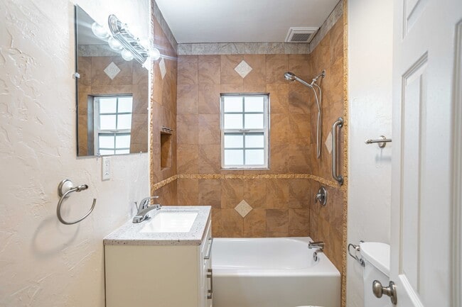 2bd 1ba bathroom - Rolando Place Apartments