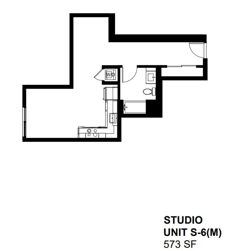 Floor Plan - S-6(M)- Studio