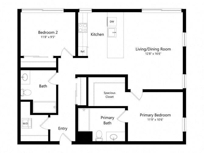 Floor Plan - 2BR-C