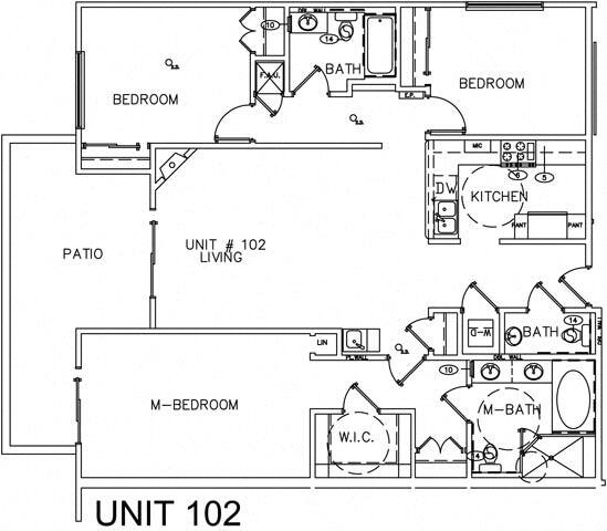 Floor Plan - 3 Beds, 2.5 Baths