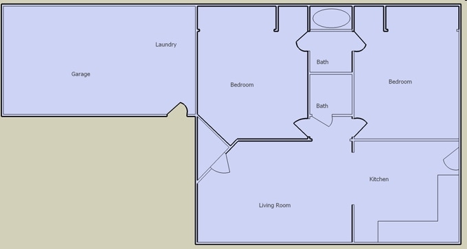 2BR/2BA