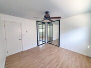 Bedroom with Fan - 972 Larrabee St Unit #120