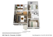 Floor Plan 3D - Alta Villas Homes