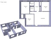 Floor plan - 1924 Park Grove Ave Apartments Unit 3
