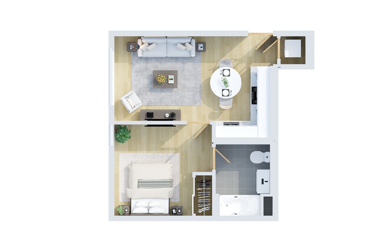 Floor Plan - 1B - 1B