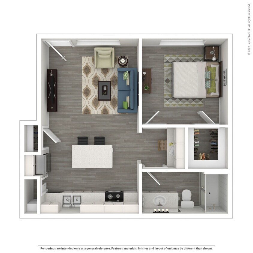 Floor Plan - 1 Bedroom
