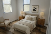 Staged photo of bedroom - 1518 W 85th St Apartments Unit 1