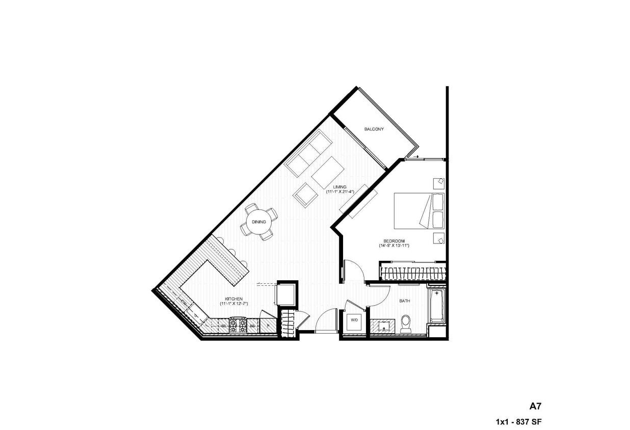 Floor Plan - A7 1x1