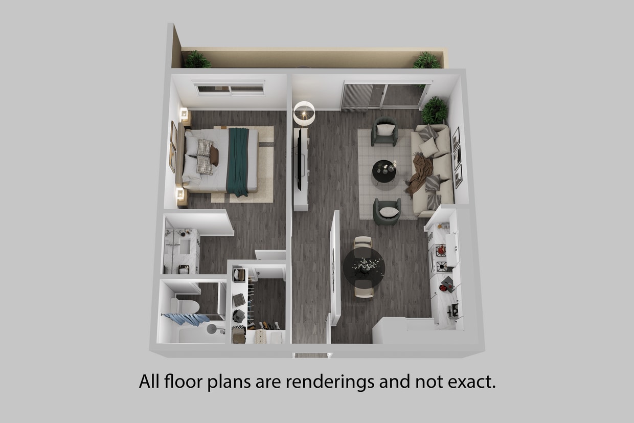 Floor Plan - 1 Bedroom