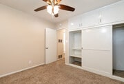 Bedroom with large closet and upper storage - 1317 19th St Apartment Unit C