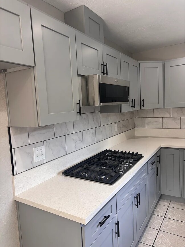 New kitchen cooktop & microwave - 131 E 82nd Pl Unit 1